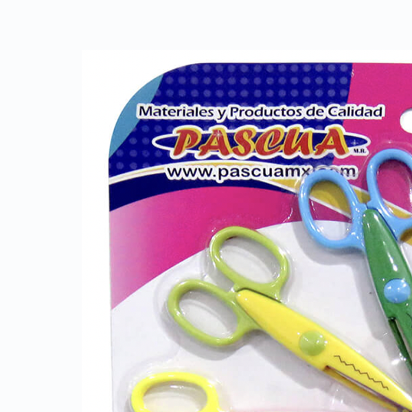 TIJERA PLAST. DECORATIVA VCORTES PASCUA BLISTER C10 PZAS